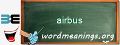 WordMeaning blackboard for airbus